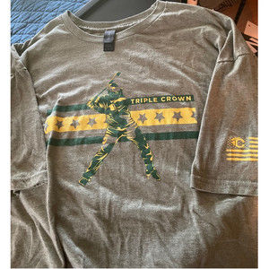 Triple Crown Baseball T Shirt with Sleeve Logo